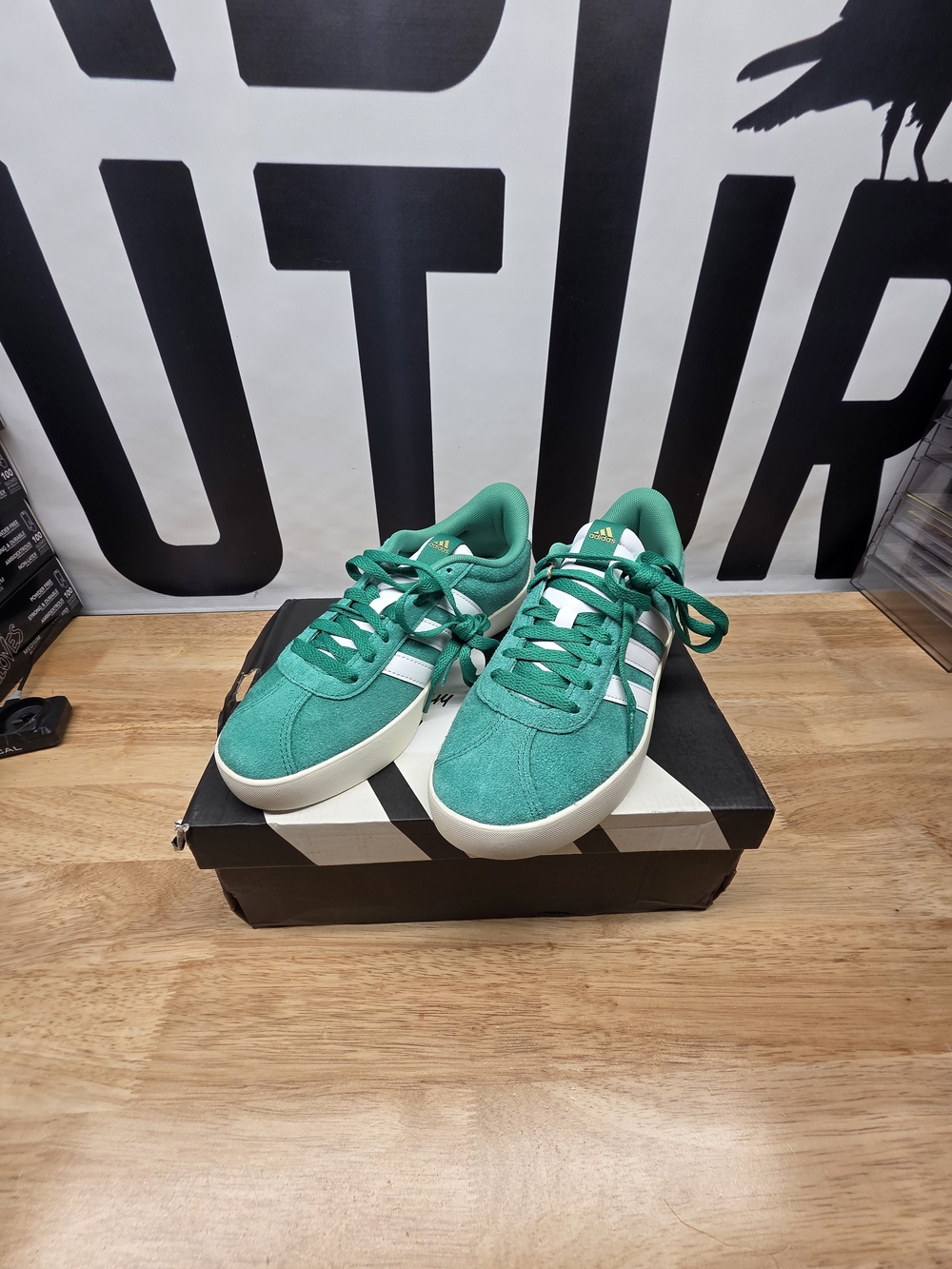 Adidas Women’s Green Suede Casual Sneakers